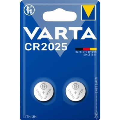 БАТЕРИЯ VARTA CR2025 2 БР/БЛИСТЕР