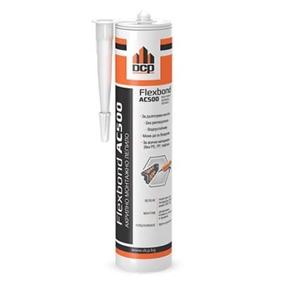 DCP FLEXBOND AC500-АКРИЛ.МОНТ-БЯЛО-455Г