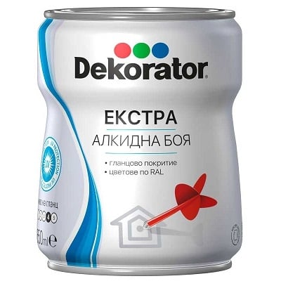 МЕГАХИМ ДЕКОРАТОР ЕКСТРА АЛКИДНА 4Л RAL 7046 СИВ