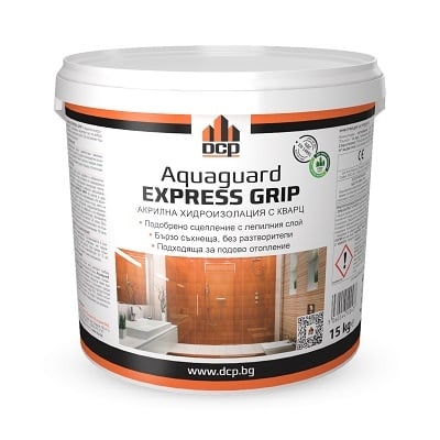 DCP AQUAGUARD EXPRESS GRIP 1-КОМП. ХИДРОИЗОЛАЦИЯ-15КГ