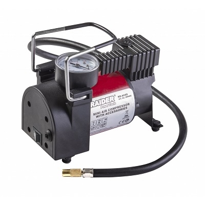 КОМПРЕСОР 12V DC метален 120W 35L/min с аксесоари RD-AC05