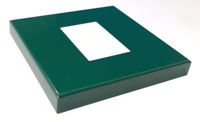 КАПАЧКА ЗА ПЛАНКА НА КОЛ 100/150 RAL 6005 ЗЕЛЕНА