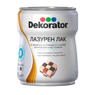 МЕГАХИМ ДЕКОРАТОР ЛАЗУРЕН ЛАК САТЕН 2.5 Л ПАЛИСАНДЪР