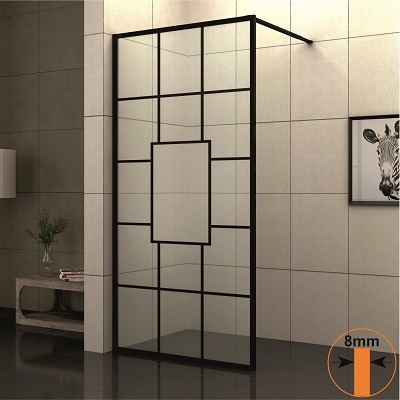 ИНТЕР КЕРАМИК ПАРАВАН СТАЦИОНАРЕН 115/80 BLACK PROFILE