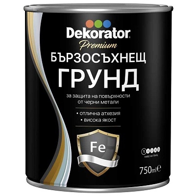 МЕГАХИМ ДЕКОРАТОР ГРУНД БЪРЗОСЪХНЕЩ  0.75 Л СИВ