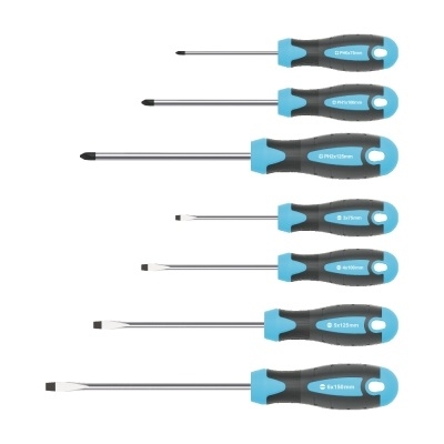 ОТВЕРТКИ К-Т 7БР ПРАВИ И КРЪСТАТИ PRO LINE WORKEE