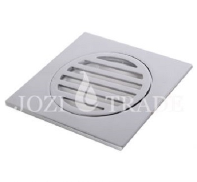THS РЕШЕТКА Ф90 ЗА СИФОН КВАДРАТ ХРОМ