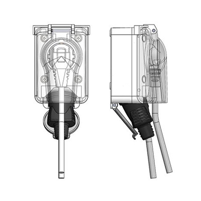 КОНТАКТ ПКОМ ДВОЕН БЯЛ С КАПАК АТРА