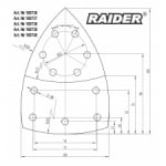 ШКУРКА VELCRO Ф150х150х100 11-ОТВОРА Р-180 10.бр  RD