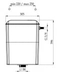 НИКИПЛАСТ WC КАЗАНЧЕ SLIM ДОЛНО ВОДОПОДАВАНЕ