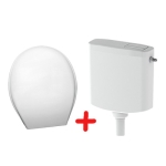 НИКИПЛАСТ WC КАЗАНЧЕ ECO + ТОАЛЕТЕН КАПАК ЛИЛИЯ МРАМОР