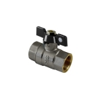 THS СПИРАТЕЛЕН КРАН 3/4 СФЕРИЧЕН ПЕРЧАТ Ж-Ж ПЪЛЕН ОТВОР ЧЕРНА РЪКОХВ.