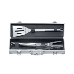 КОМПЛЕКТ ПРИБОРИ ЗА БАРБЕКЮ 3 ЧАСТИ В КУФАР