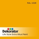 МЕГАХИМ ДЕКОРАТОР ЕКСТРА АЛКИДНА 0.65 Л RAL1028 ПЪПЕШ