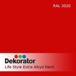 МЕГАХИМ ДЕКОРАТОР ЕКСТРА АЛКИДНА 0.65 Л RAL3020 ТРАФИК ЧЕРВЕН