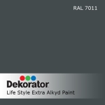 МЕГАХИМ ДЕКОРАТОР ЕКСТРА АЛКИДНА 0.65 Л RAL7011 МЕТАЛНО СИВ