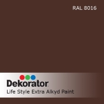 МЕГАХИМ ДЕКОРАТОР ЕКСТРА АЛКИДНА 0.65 Л RAL8016 МАХАГОН КАФЯВ